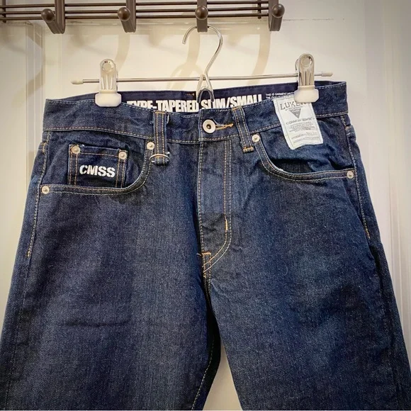 Luker by Neighborhood CMSS Common Sense 2011 Raw Dark Blue Denim Mens Size Small